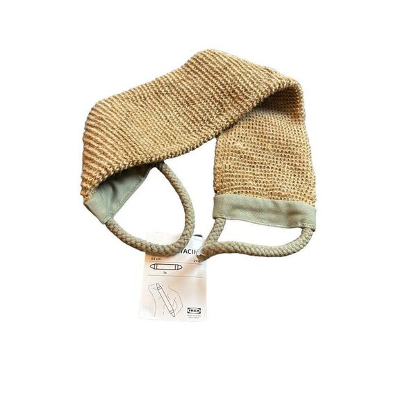 IKEA Dvärghyacint Back Scrubber 54cm Natural Beige & Green 70% Jute 30% Polyeste - Picture 6 of 6